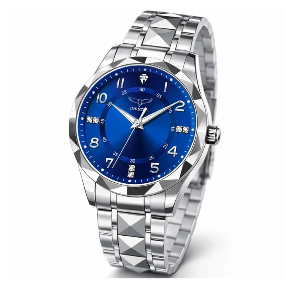 Invicta Specialty I Men's Blue Sunburst Dial Steel Watch 41mm New